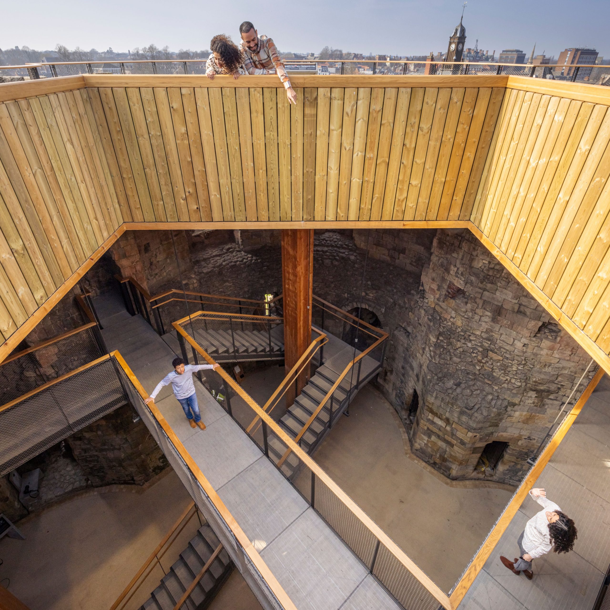 Clifford's Tower York - New roof and transformed interior