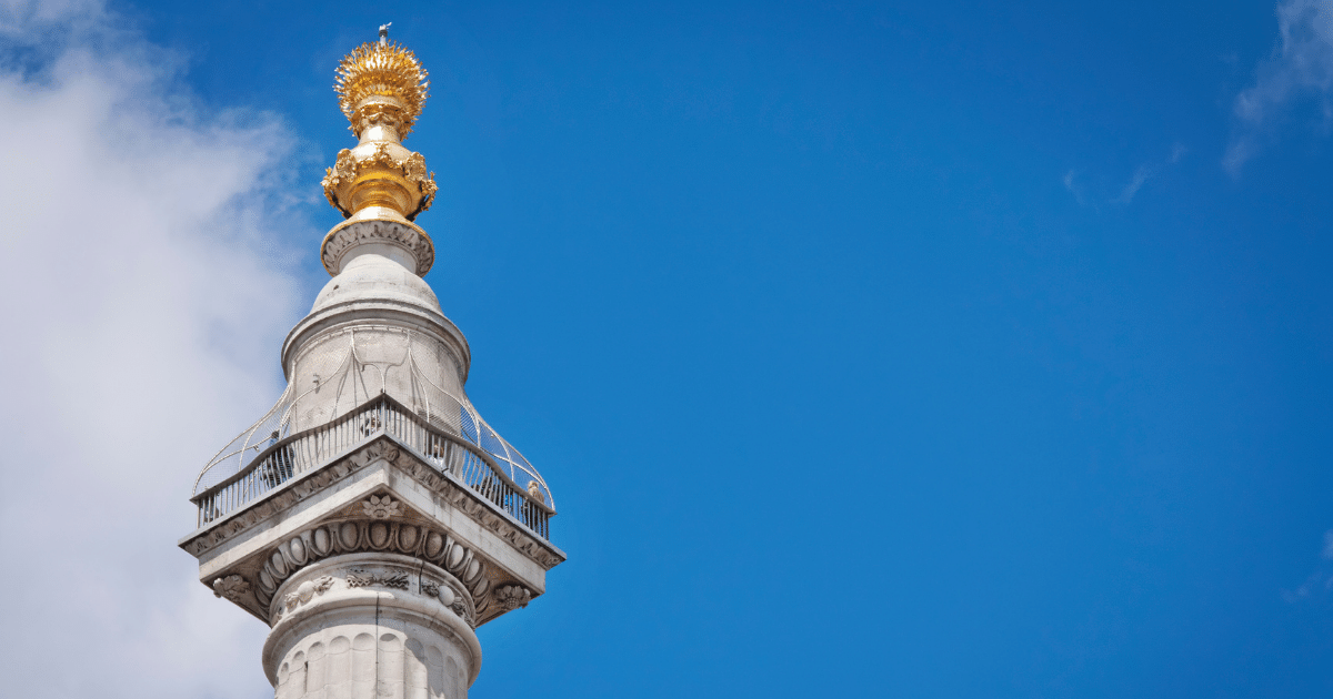 The Monument - Historic view point in the City of London