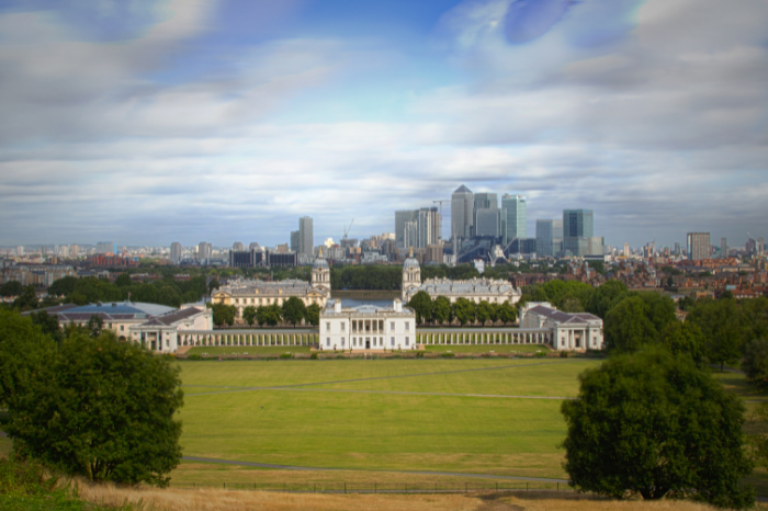 Historic viewpoint across Greenwich and London