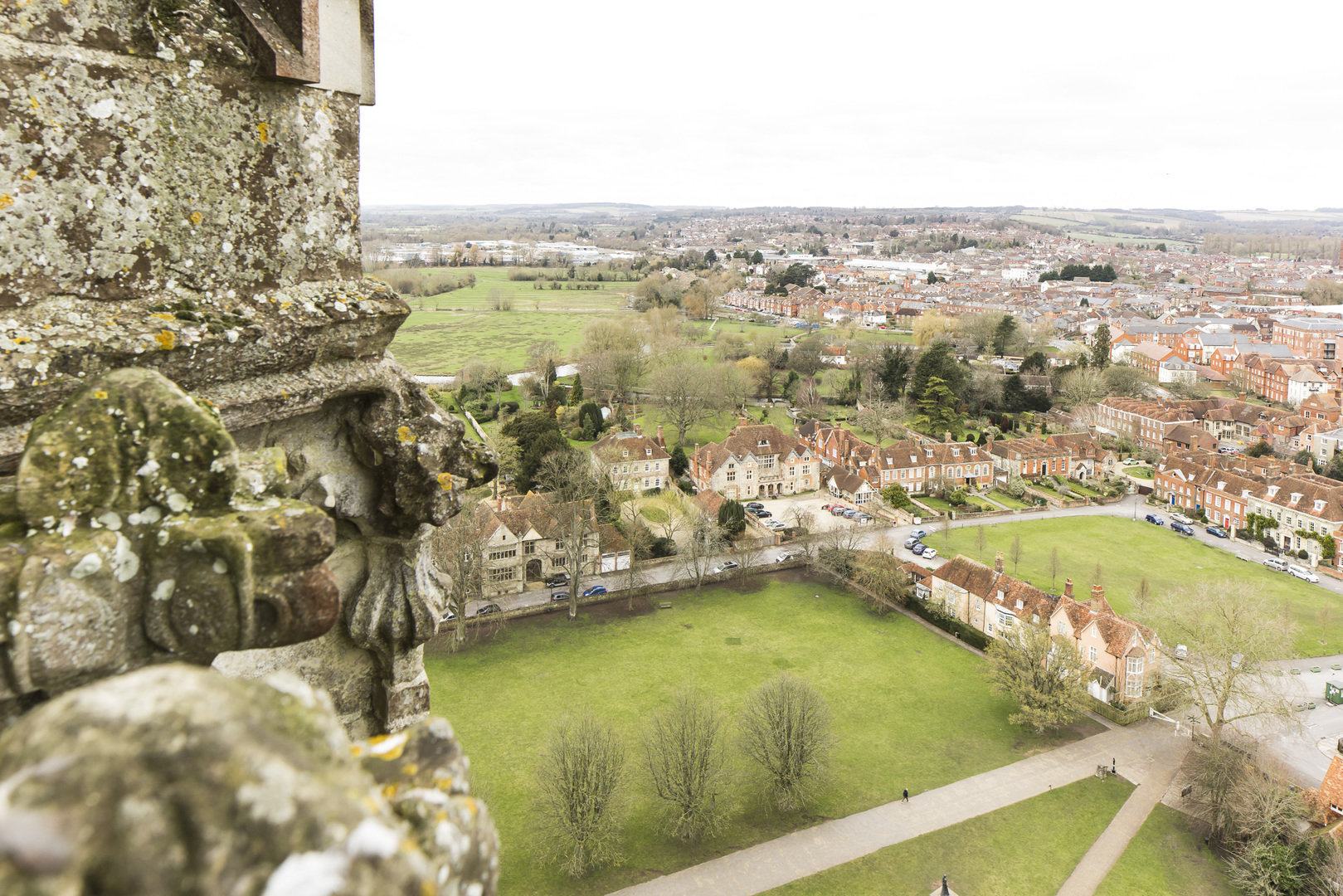 The view from the top of Salisbury Cathedral - a brilliant historic viewpoint