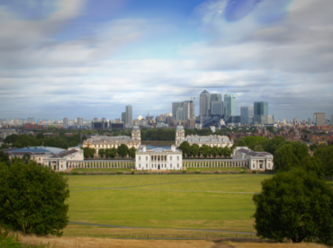 Historic viewpoint across Greenwich and London