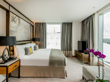 A beautiful double bedroom overlooking The O2 at the InterContinental London - The O2