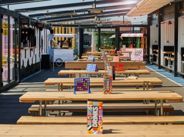 Seating at Rooftop Social in Chester