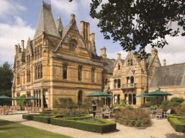 Exterior of Ettington Park Hotel and gardens