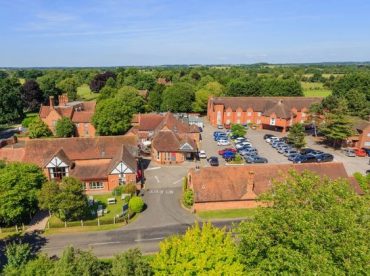 Aerial view of The Charlecote Pheasant Hotel